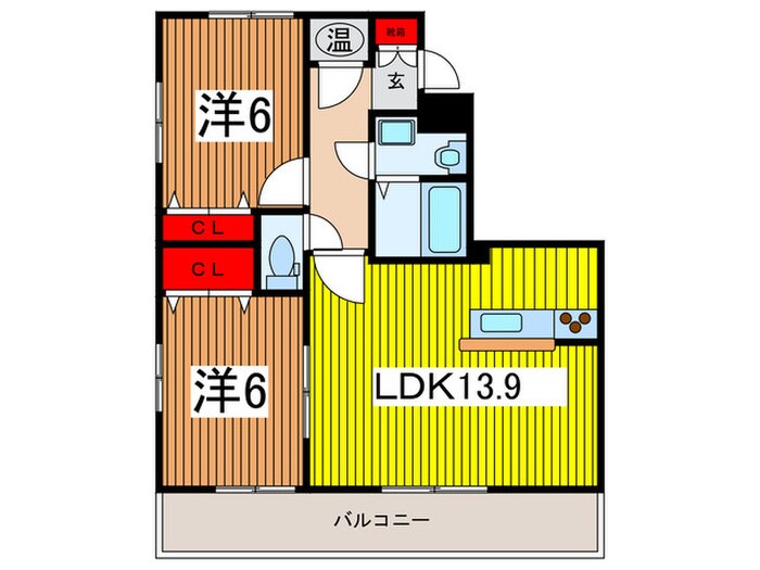 ア－クシティＣコートの物件間取画像