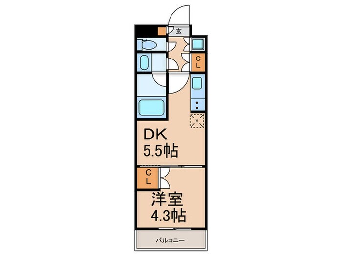 ベルファース三軒茶屋の物件間取画像