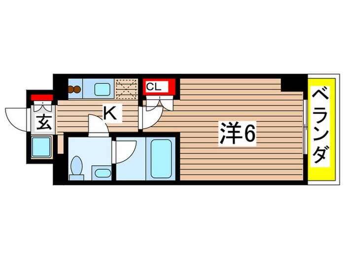 プラウドフラット森下の物件間取画像
