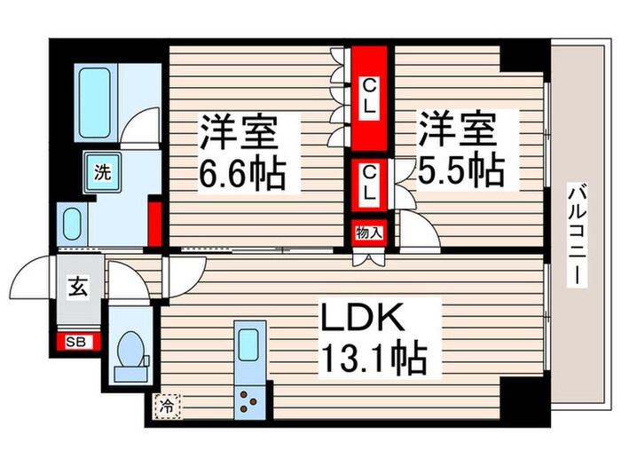 サンジョイアゼロの物件間取画像