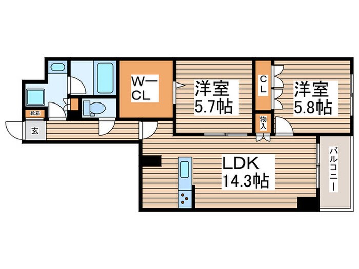 サンジョイアゼロの物件間取画像
