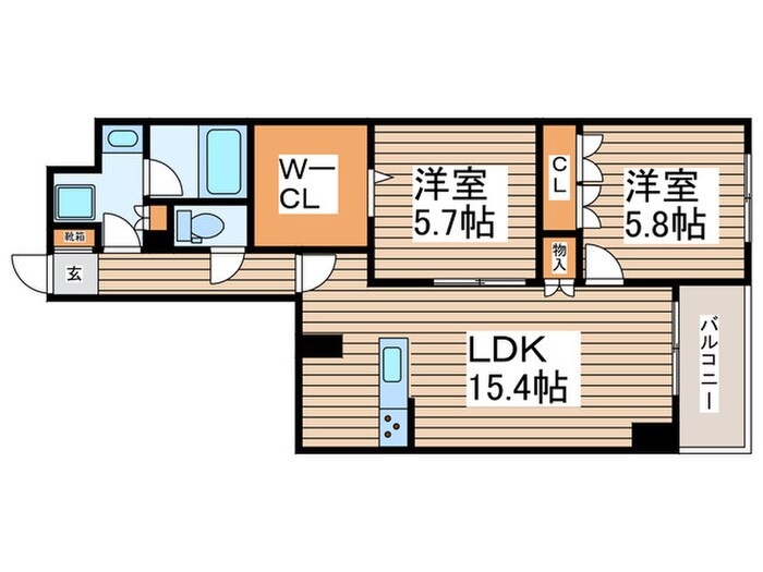 サンジョイアゼロの物件間取画像