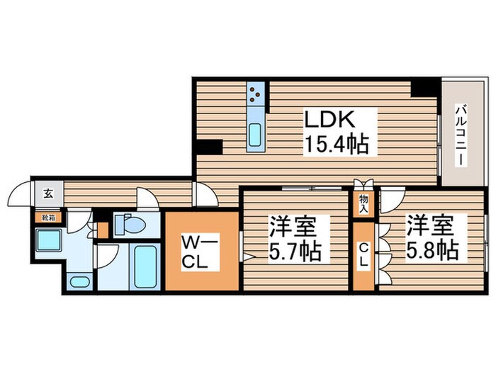 サンジョイアゼロの物件間取画像
