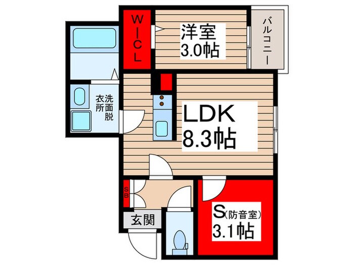 ＫＩＳ松戸市馬橋アパート２期の物件間取画像