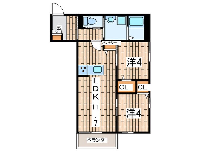 仮）メゾンときわ大船　Ⅱの物件間取画像