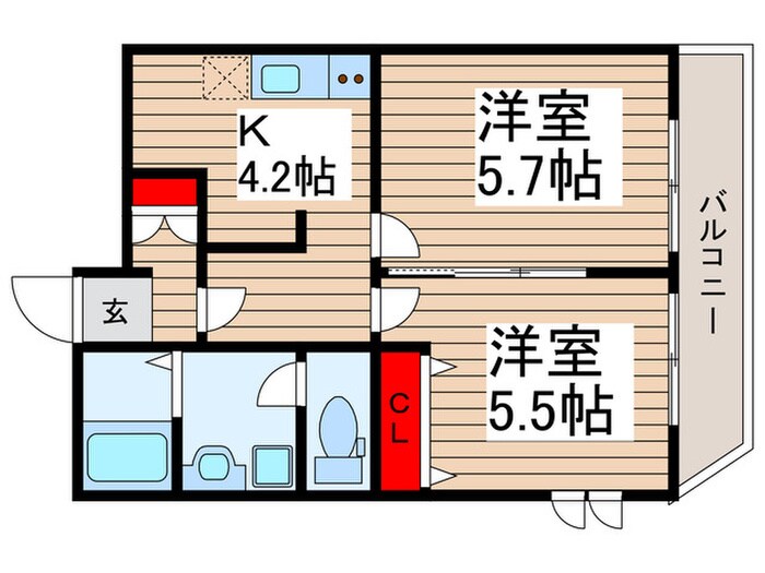 仮）柏市中新宿２丁目共同住宅の物件間取画像