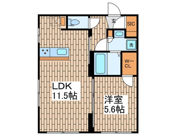 COCOCUBE大森本町の物件間取画像