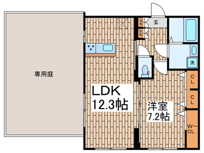 COCOCUBE大森本町の物件間取画像