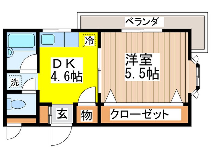 アビタ武蔵野の物件間取画像