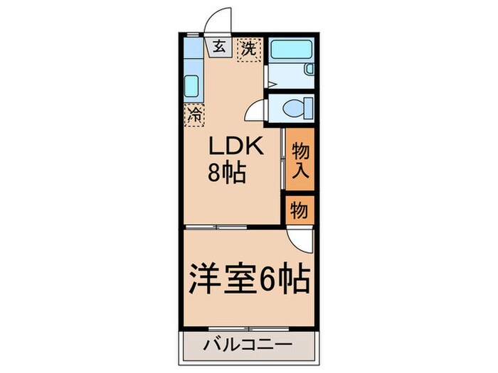 リバーサイド矢上の物件間取画像