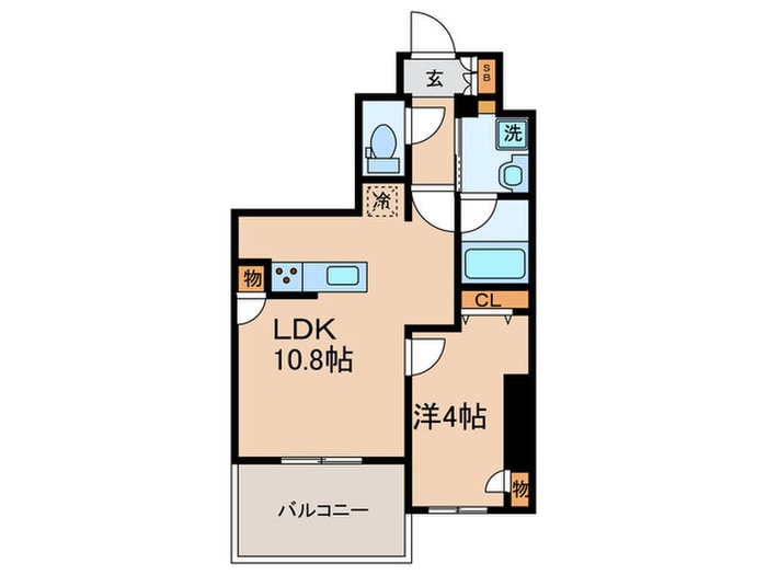 S-RESIDENCE大森bresaの物件間取画像