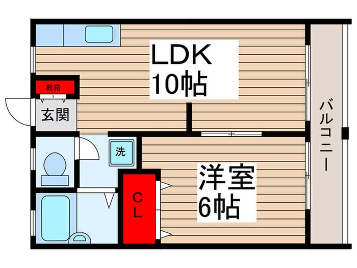 アビタシオン中川　Ⅰの物件間取画像