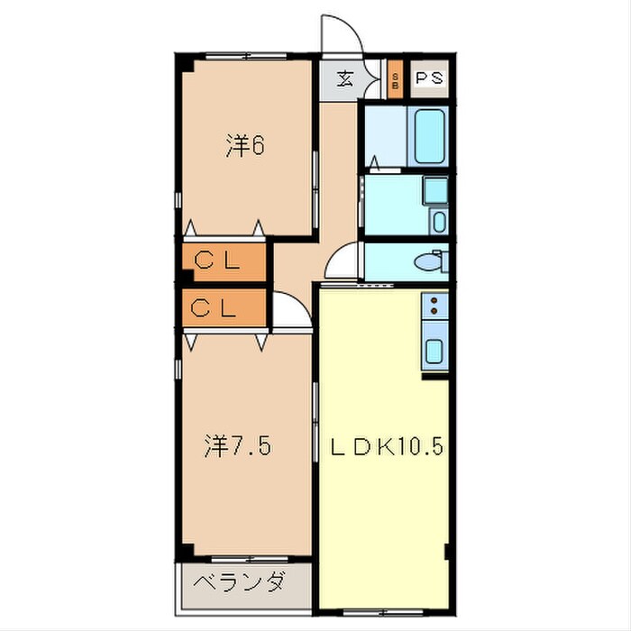 ロハス ヴィラ・ケイの物件間取画像