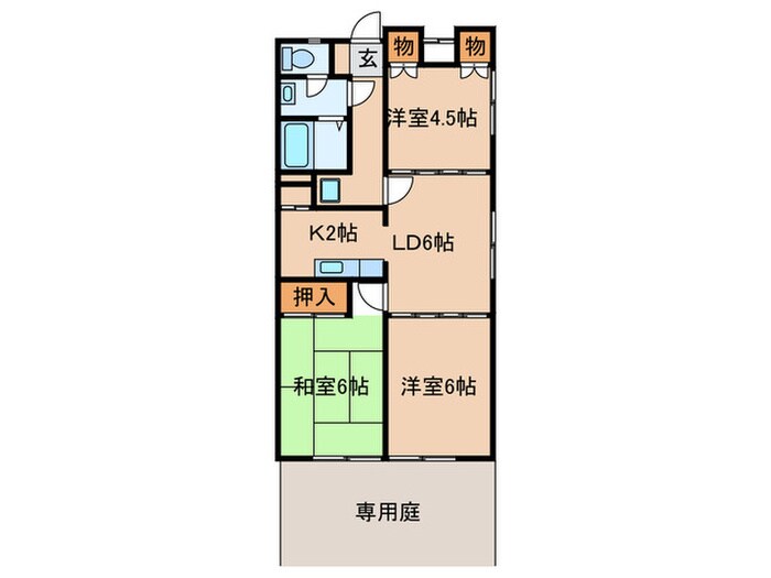 リ－ゼンハウスＢの物件間取画像