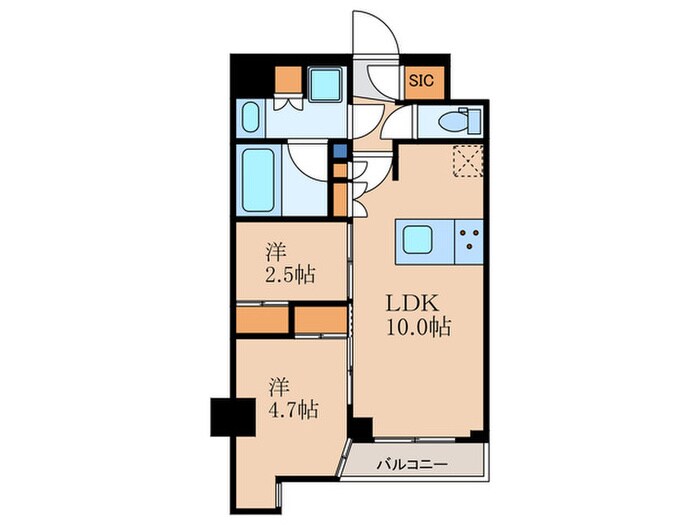 アジールコート山手動坂の物件間取画像