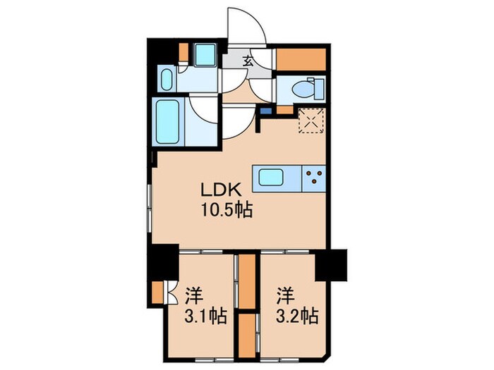 アジールコート山手動坂の物件間取画像