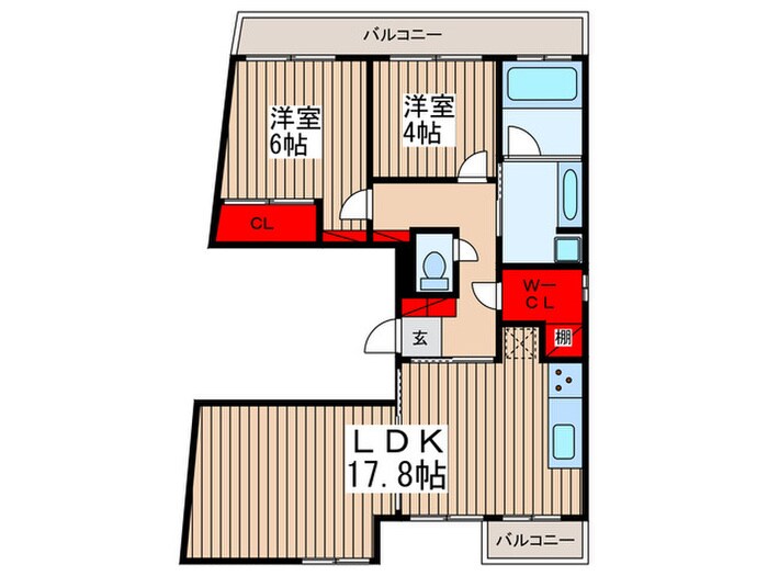 ANNIR Residence East-Ohmiyaの物件間取画像