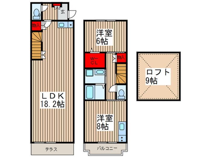 ﾃﾞｻﾞｲﾝｽﾃｰｼﾞ芝の物件間取画像