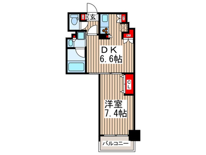 エスティメゾン錦糸町Ⅱの物件間取画像