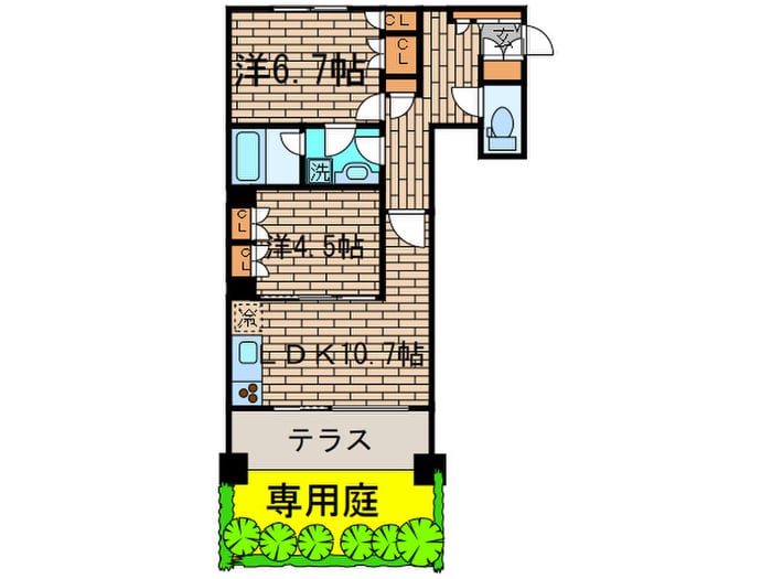 クオリア目黒祐天寺(109)の物件間取画像