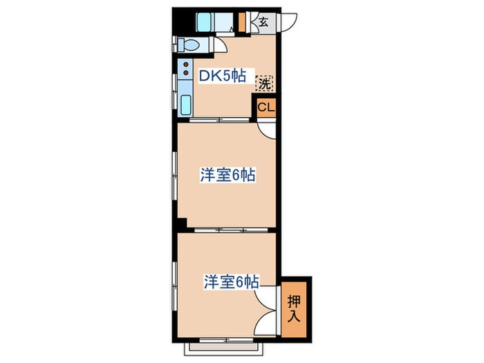 富士栄マンションの物件間取画像