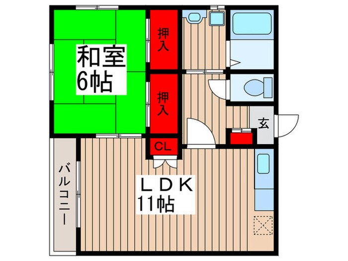 ホリネス藤崎の物件間取画像