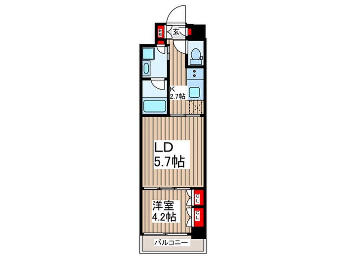 フロンティアレジデンス錦糸公園の物件間取画像