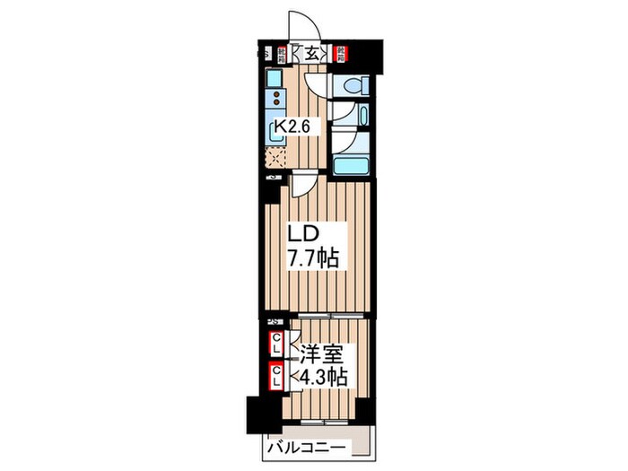 フロンティアレジデンス錦糸公園の物件間取画像