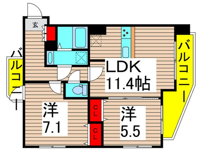 クレストコート綾瀬の物件間取画像