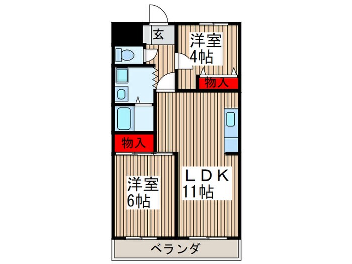 ホワイトパレス大宮の物件間取画像