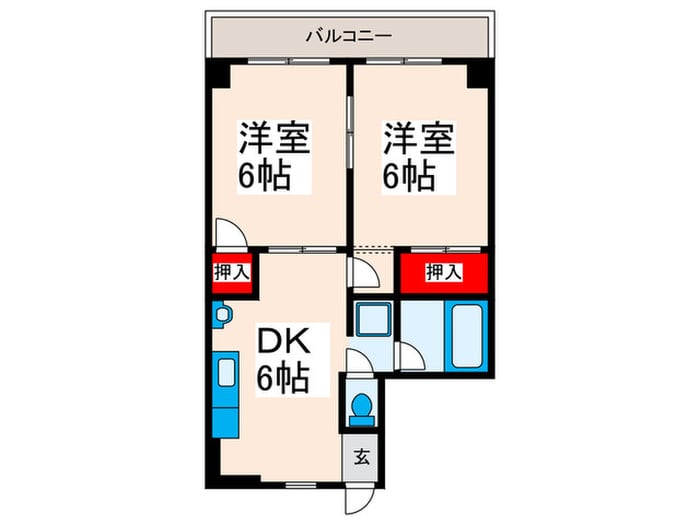 メゾン荒川Ⅰの物件間取画像