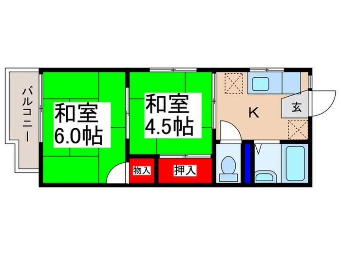 近藤ハイツの物件間取画像