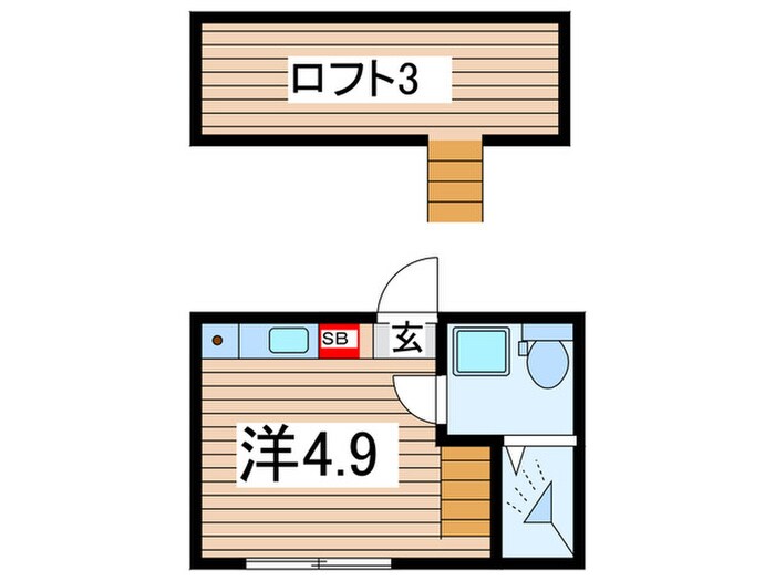 プランドール東小岩の物件間取画像