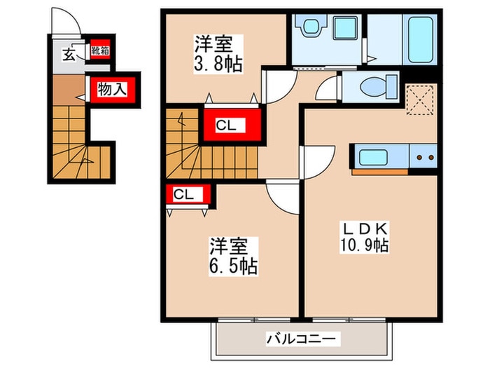 アムール　Mariageの物件間取画像