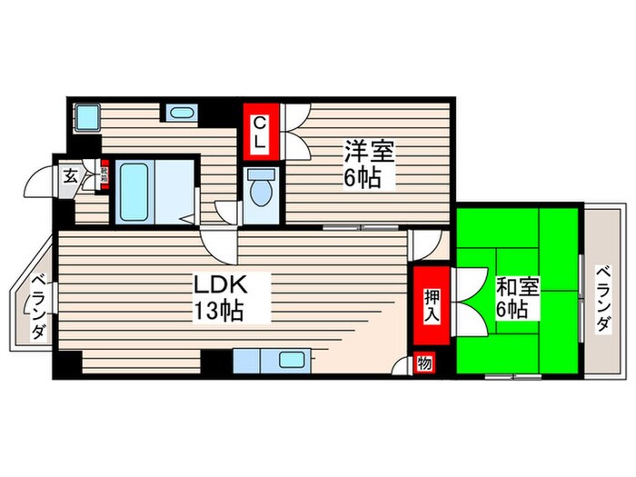 渡辺ビルの物件間取画像