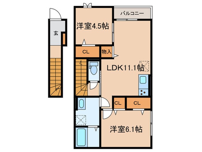 仮）高松OY様D-ROOM新築工事の物件間取画像