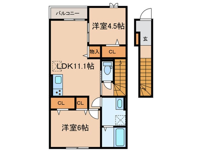 仮）高松OY様D-ROOM新築工事の物件間取画像