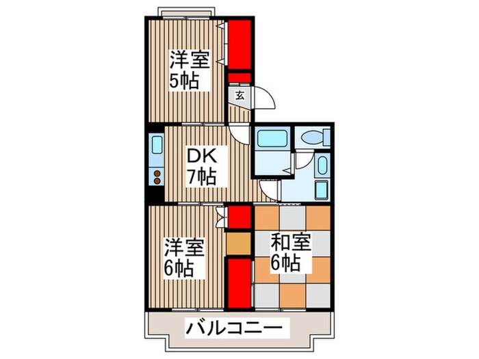 プレジデント深田の物件間取画像