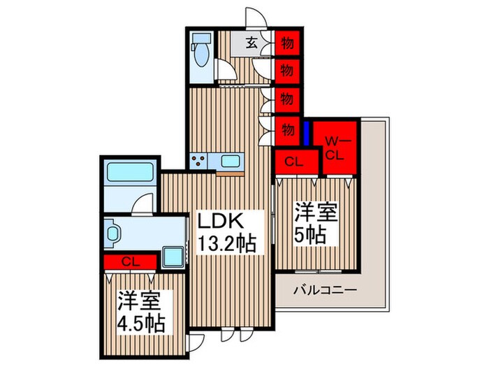 フランメゾン武蔵浦和の物件間取画像