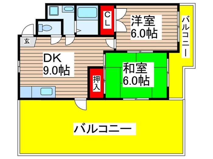 エクセレンス黒砂の物件間取画像