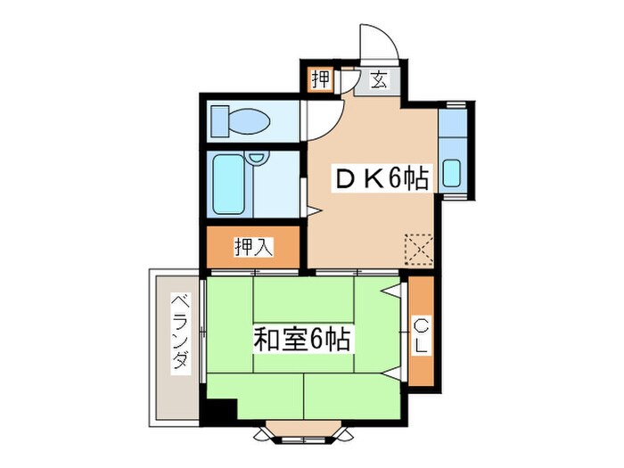 メゾンあさみの物件間取画像