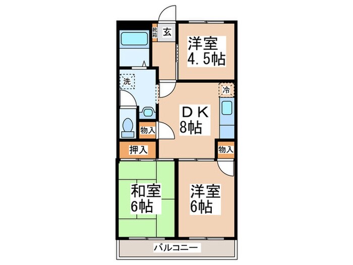 パストラルハイムの物件間取画像