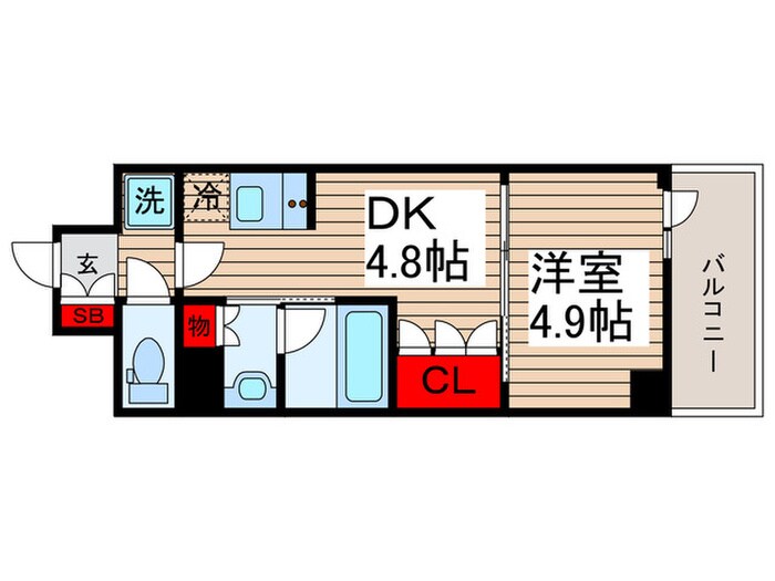 グランパセオ清澄白河Ⅱの物件間取画像