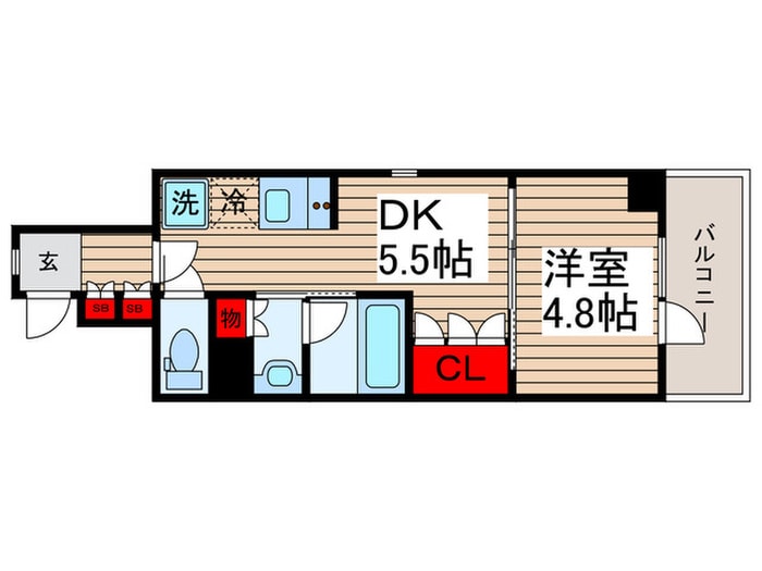 グランパセオ清澄白河Ⅱの物件間取画像