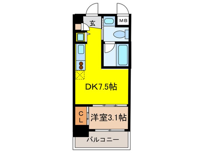 レジディア新川(215)の物件間取画像