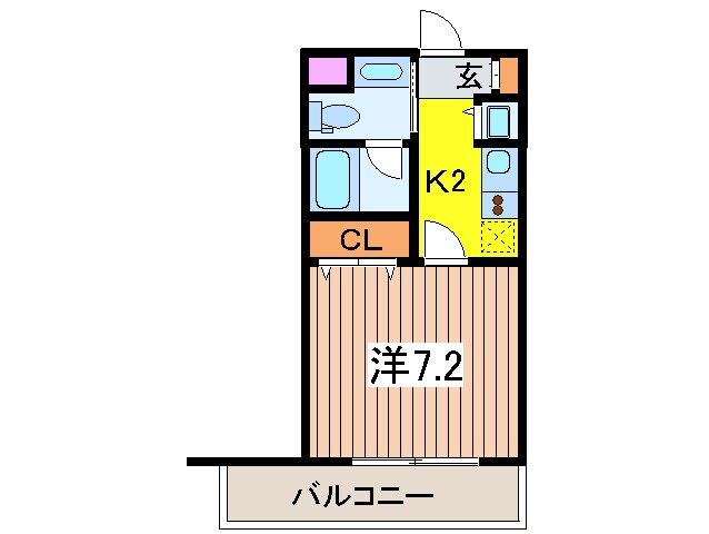 レジディア新川(405)の物件間取画像