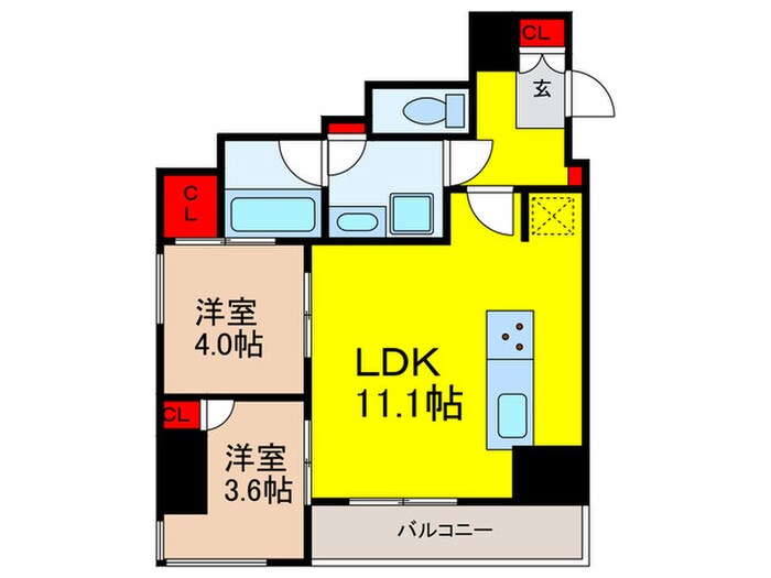 パークアクシス神田レジデンスの物件間取画像