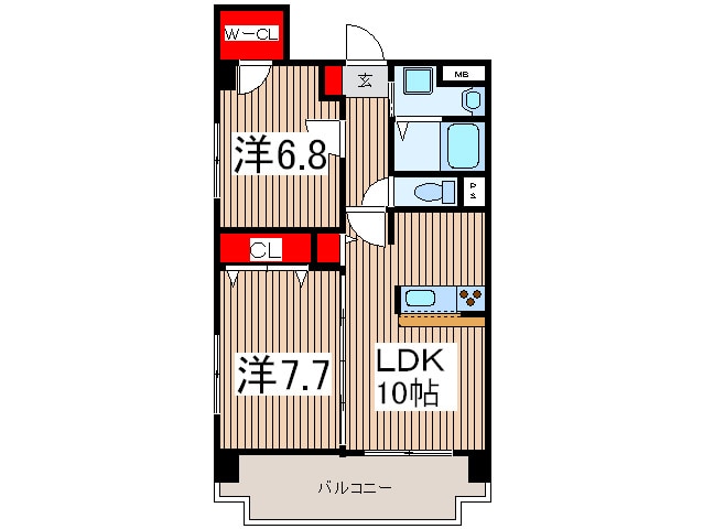 クウィンス　トキワ　ウラワの物件間取画像