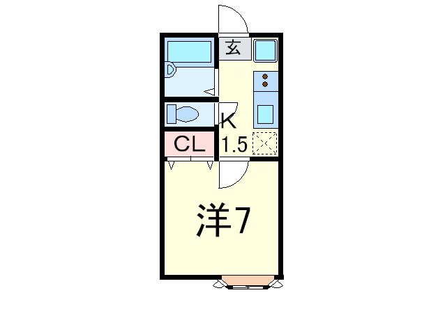 コンフォ－ト赤坂Ⅱの物件間取画像