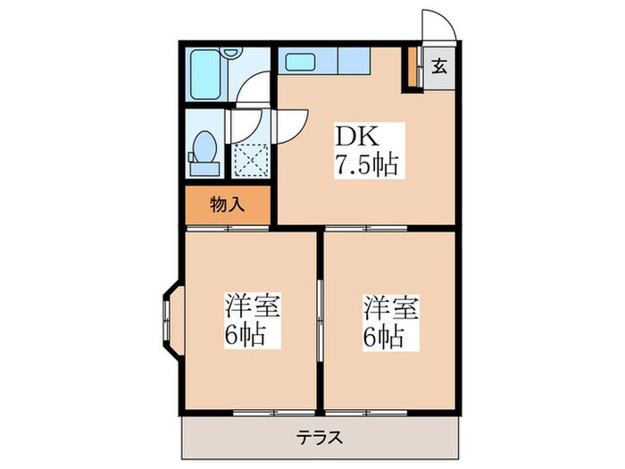 グリーンベルの物件間取画像